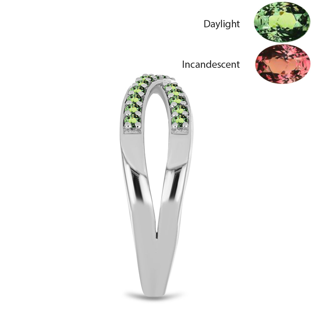 Silberring mit natürlichem Alexandrit