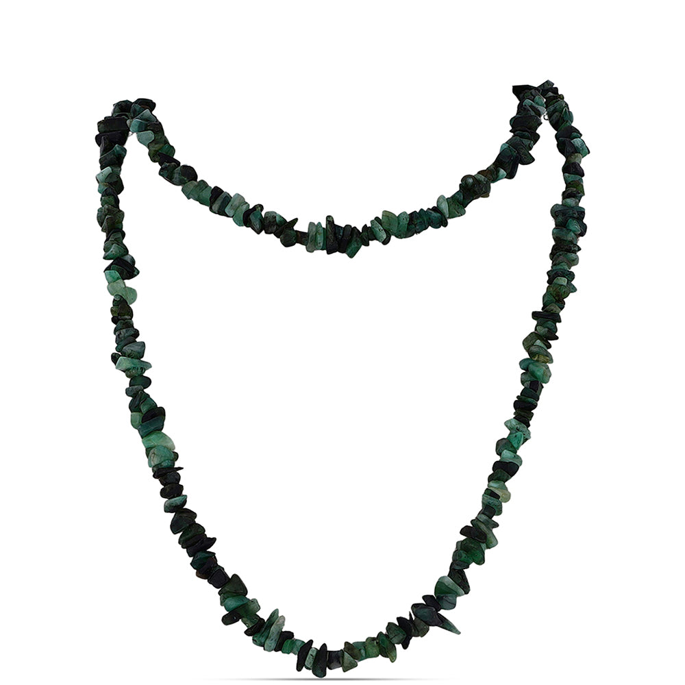 Schmuckgarnitur aus Nugget mit brasilianischem Smaragd