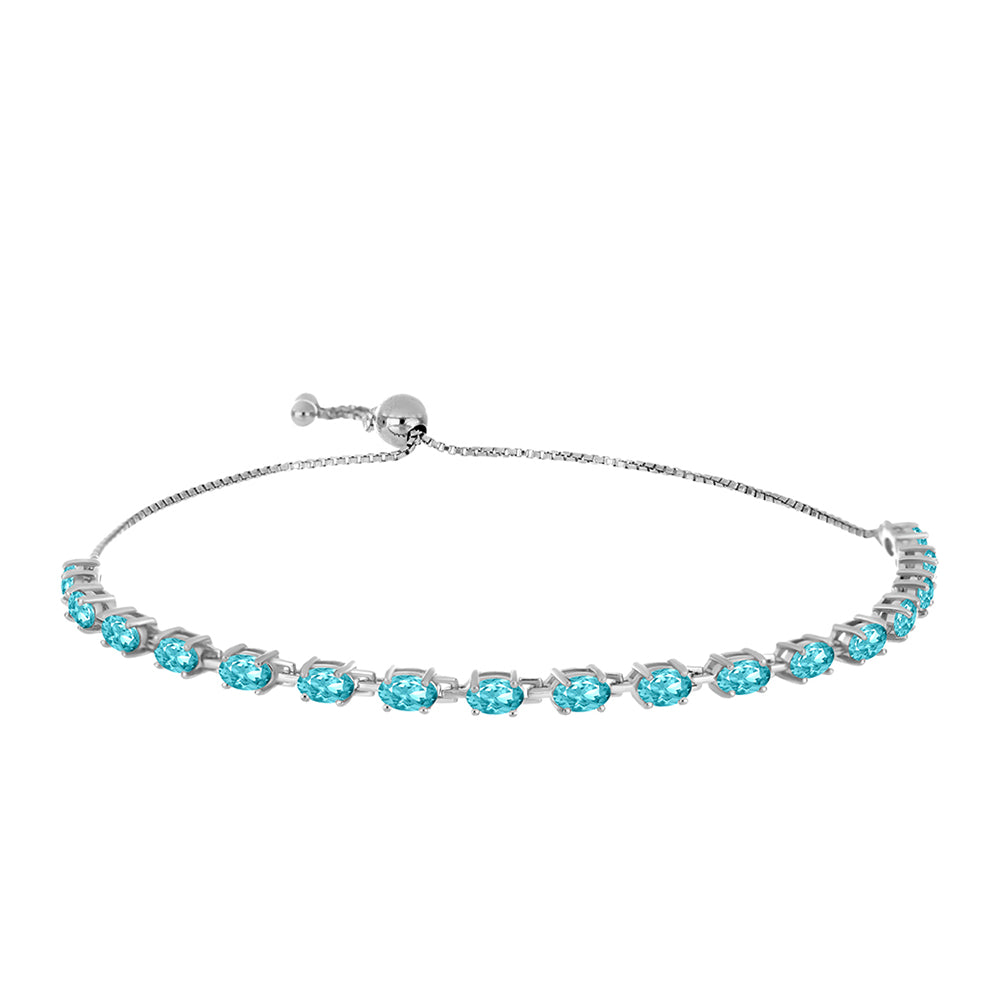 Silberarmband mit Paraiba Quarz