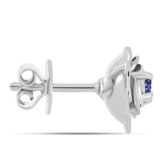 Silberohrringe mit Tansanit - Klasse AAA