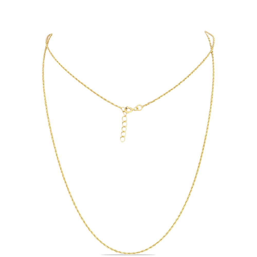 Goldplattierte Silberhalskette