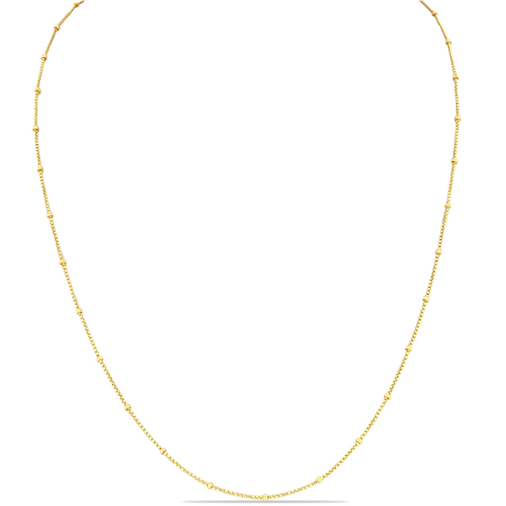 Goldplattierte Silberhalskette
