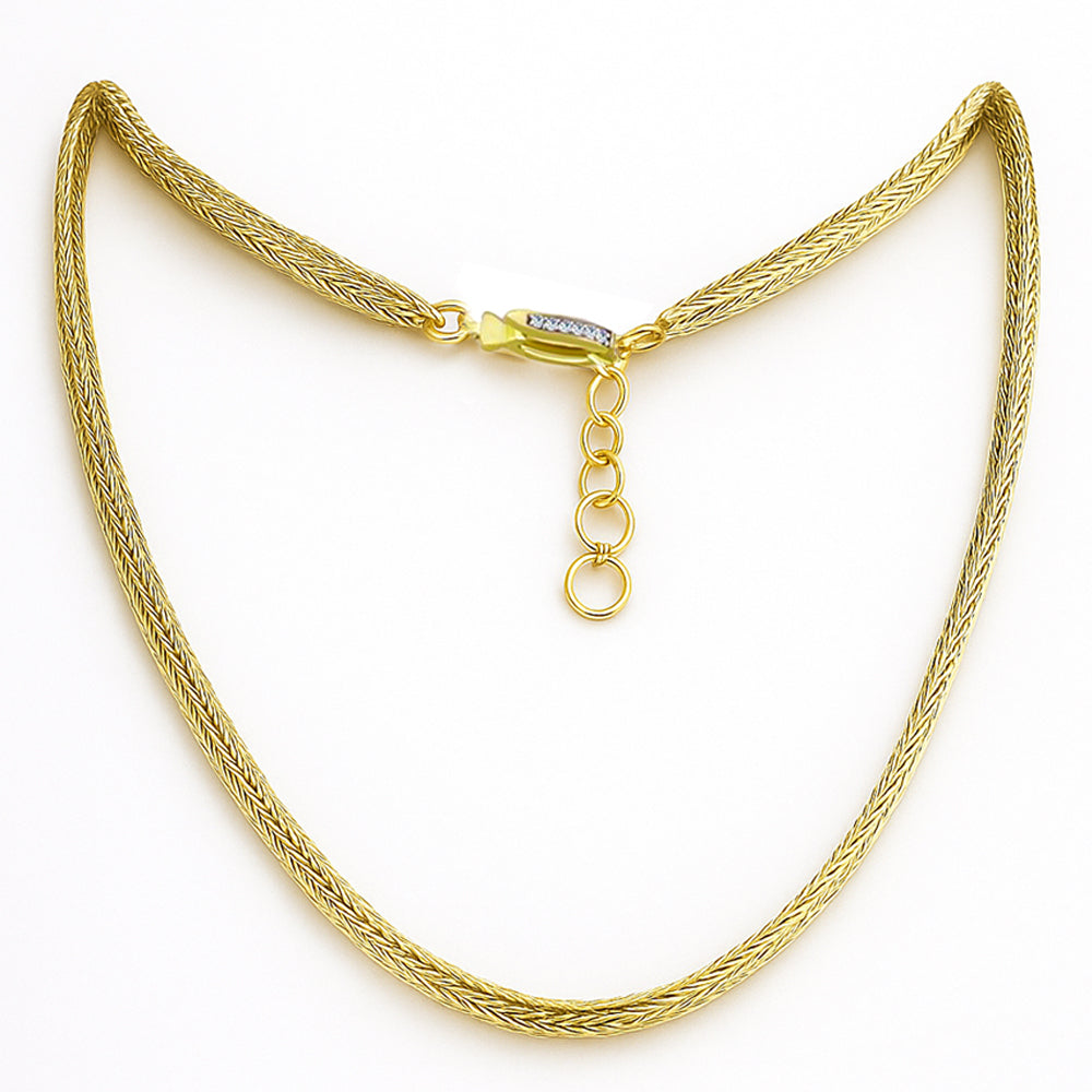 Goldplattierte Silberhalskette