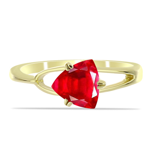 Goldplattierter Silberring mit rotem Achat