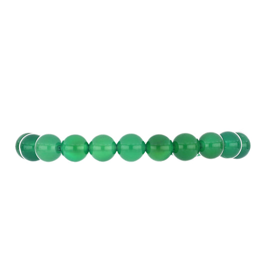 Nugget Armband mit grünem Achat