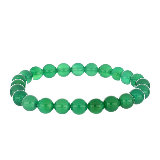Nugget Armband mit grünem Achat