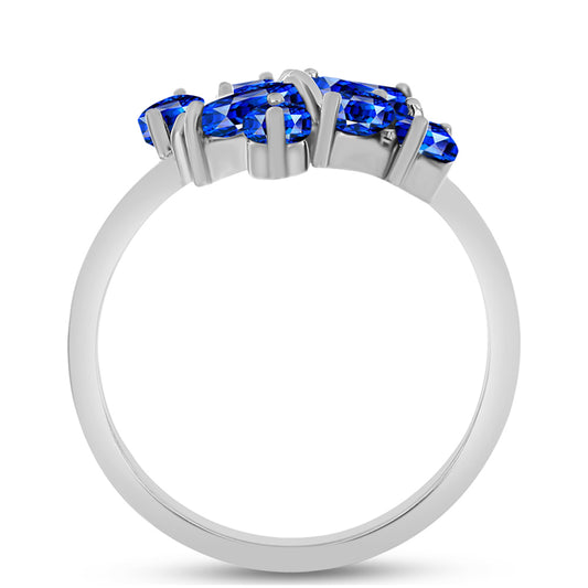 Silberring mit australischem blauem Saphir