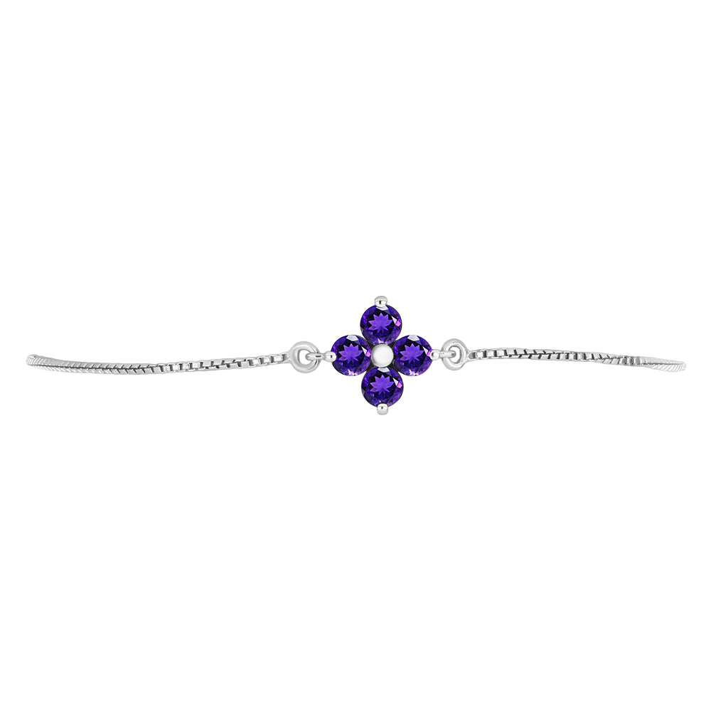 Silberarmband mit marokkanischem Amethyst