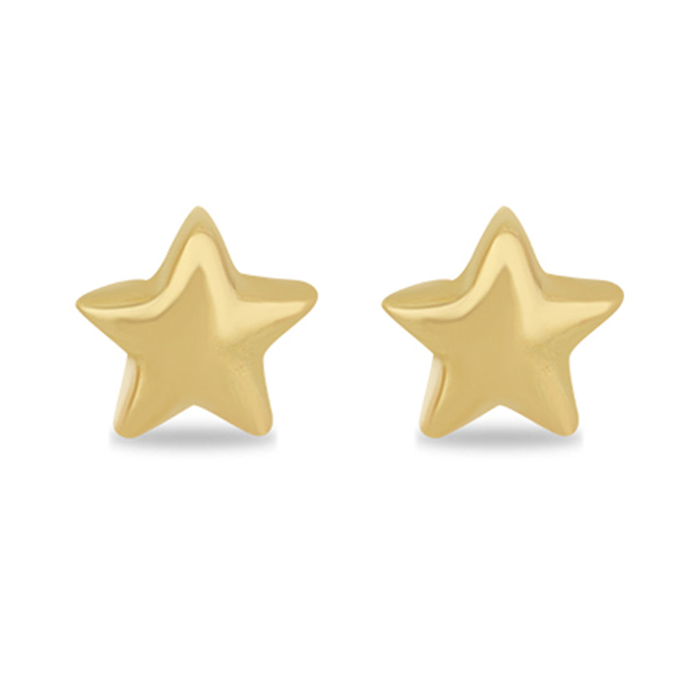 Goldplattierte Silberohrringe