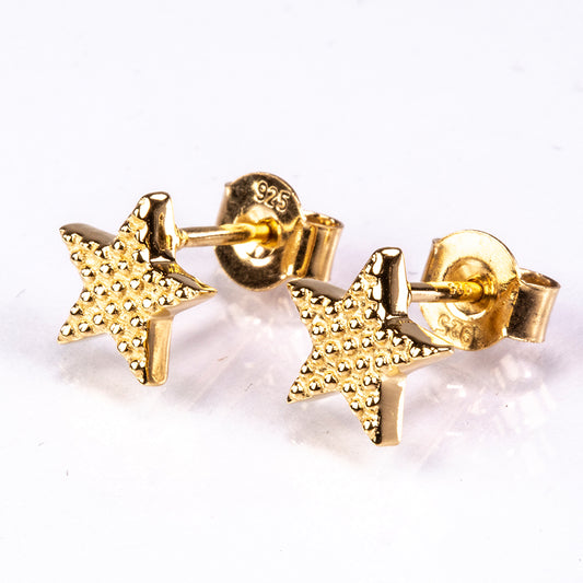 Goldplattierte Silberohrringe