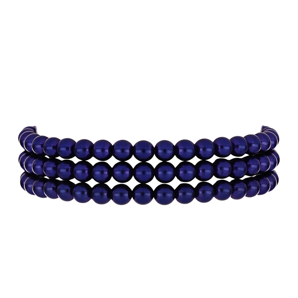 Goldplattiertes Silberarmband mit schwarzer Süßwasserperle