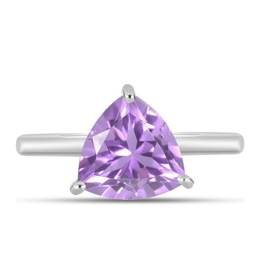 Silberring mit Rose De France Amethyst