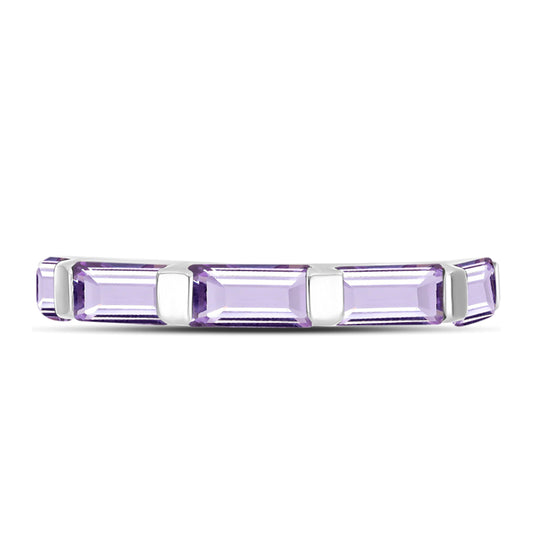 Silberring mit Rose De France Amethyst
