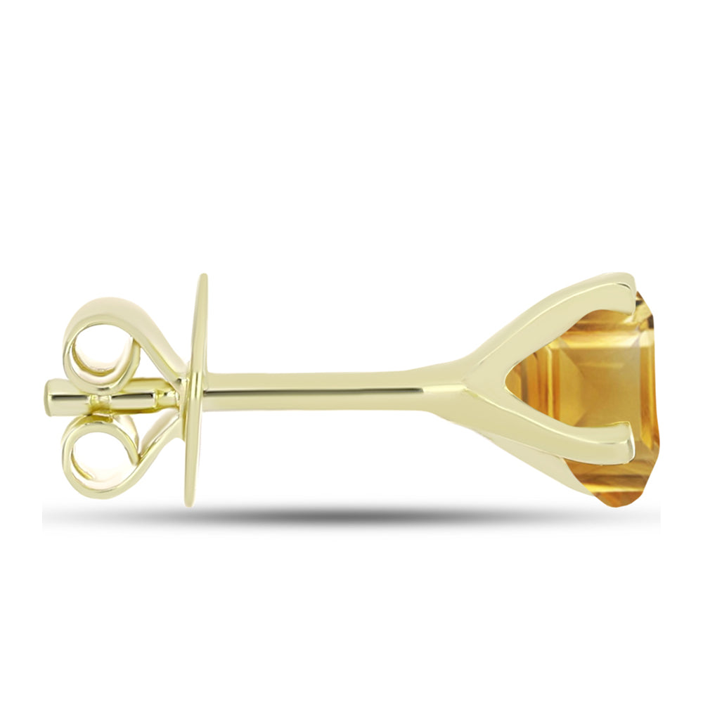 Goldplattierte Silberohrringe mit goldfarbenem Rio Zitrin