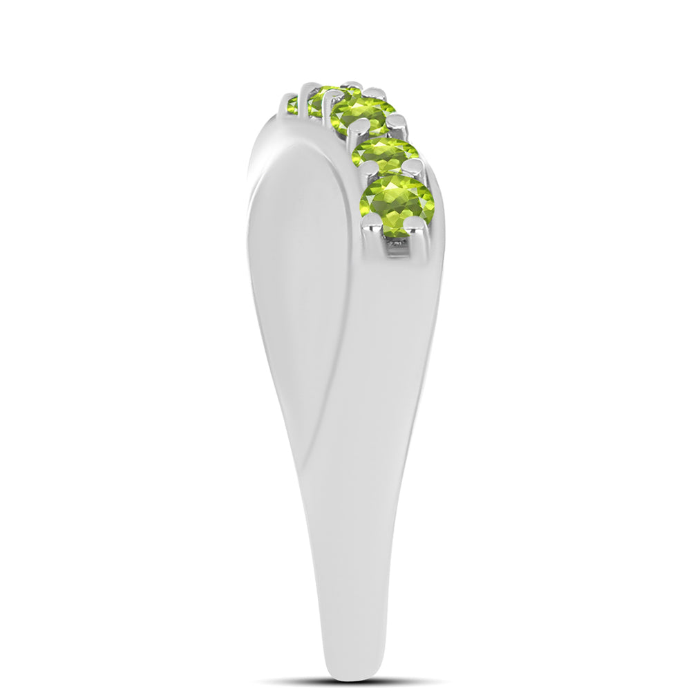 Silberring mit Peridot aus Changbai