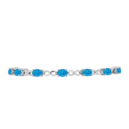 Silberarmband mit äthiopischem Paraiba-Blauopal
