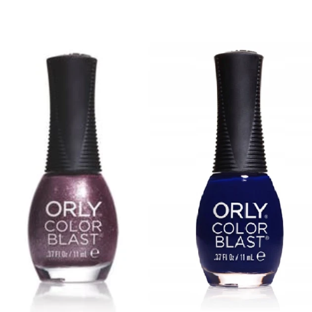 Pflaume und Ozeanblau Orly Color Blast Nagellack - 1+1 GESCHENK - 2 x 11 ml