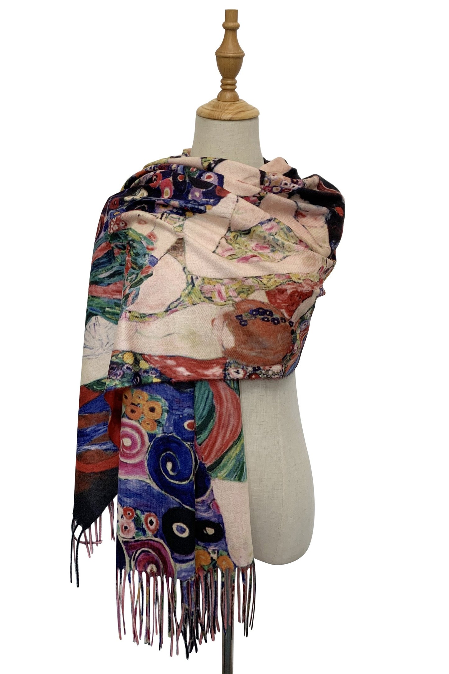 Wool Scarf, 70 cm x 180 cm, Klimt - Three Ages Of Women, 60% Wool 40% Acrylic