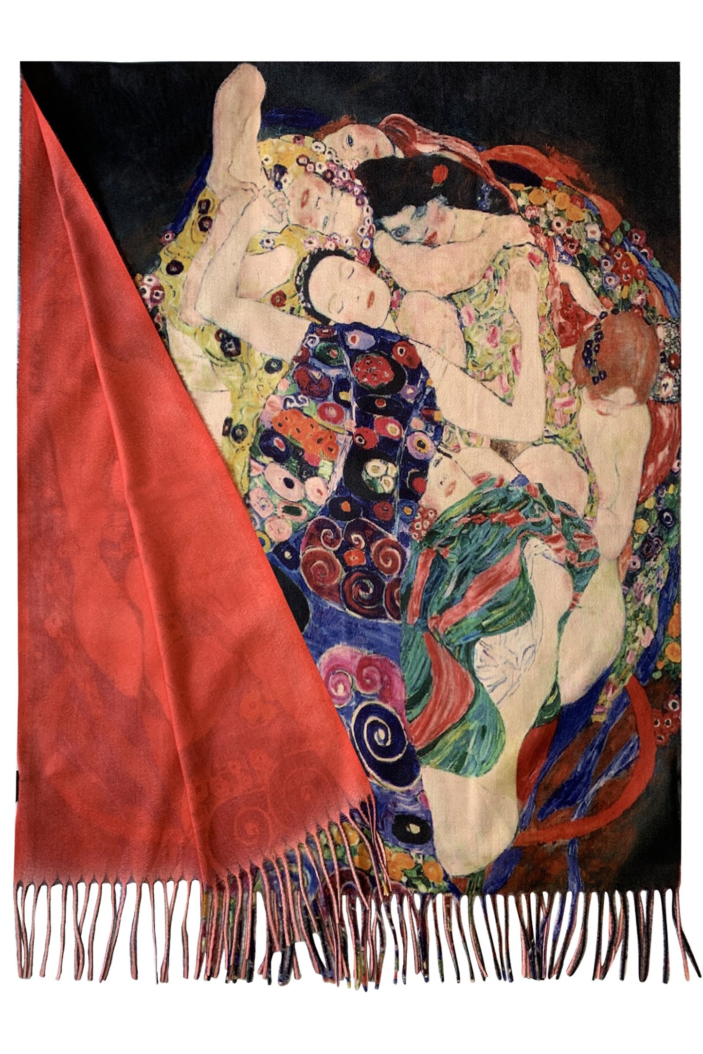 Wool Scarf, 70 cm x 180 cm, Klimt - Three Ages Of Women, 60% Wool 40% Acrylic