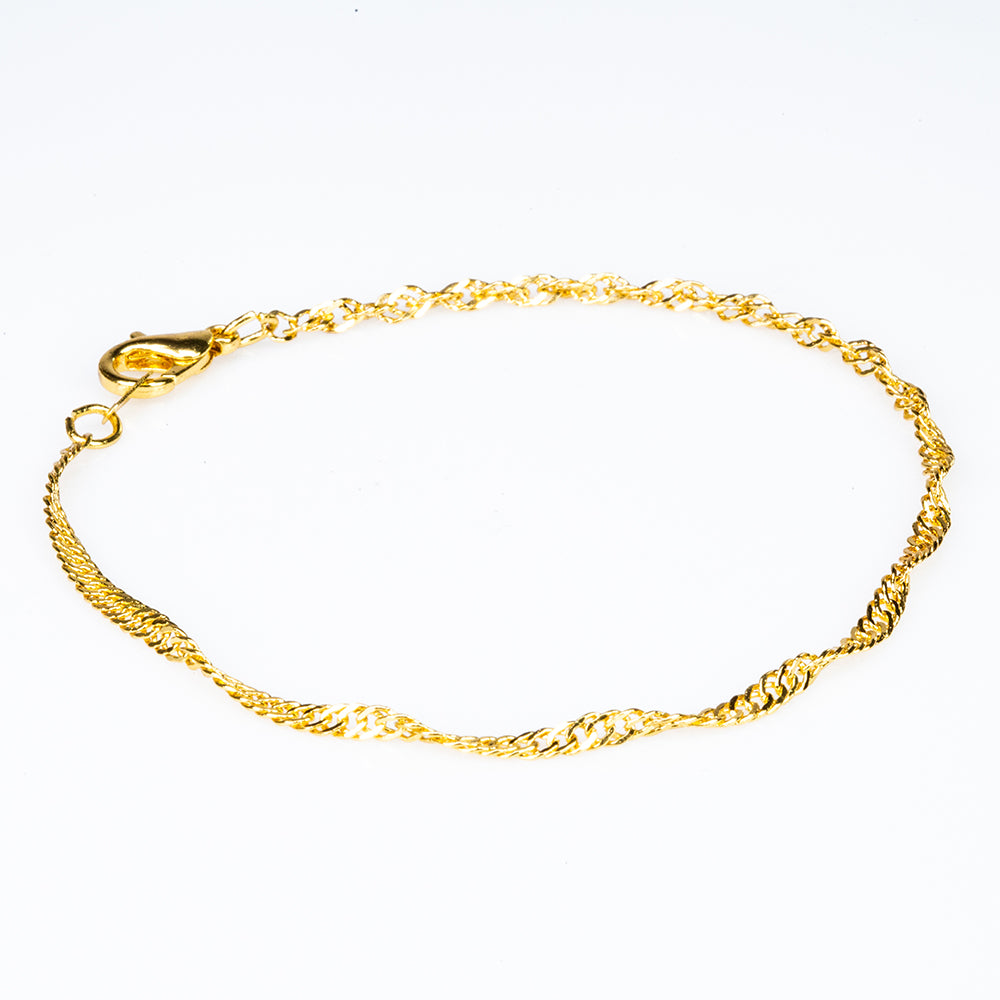 Schmuckgarnitur aus aus goldplattierter Legierung
