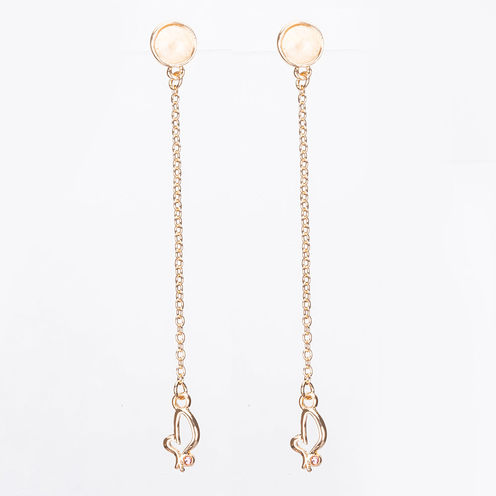 Schmuckgarnitur aus aus goldplattierter Legierung mit Perle und rotem Emporia®-Kristall