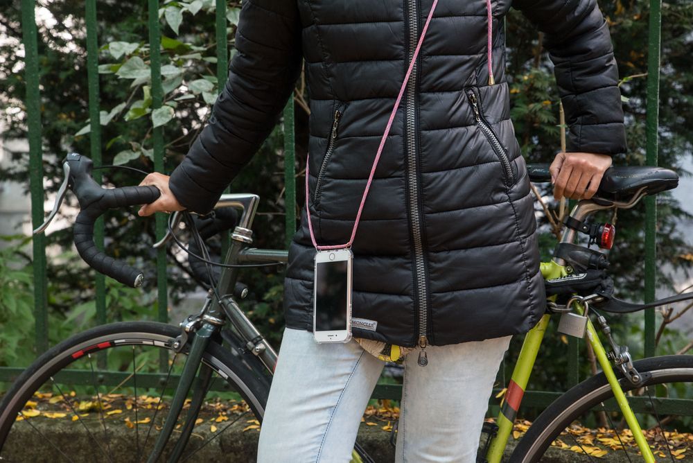 HMH transparente Handyhülle mit mehreren Ketten für iPhone Handys