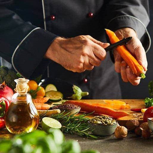 Berlinger Haus 6-teiliges Messerset mit Schneidebrett aus Bambus, burgunderrot