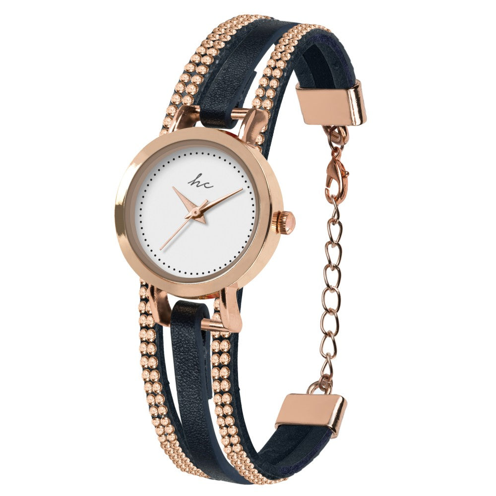 aus Legierung Uhr mit weißem Emporia® Kristall