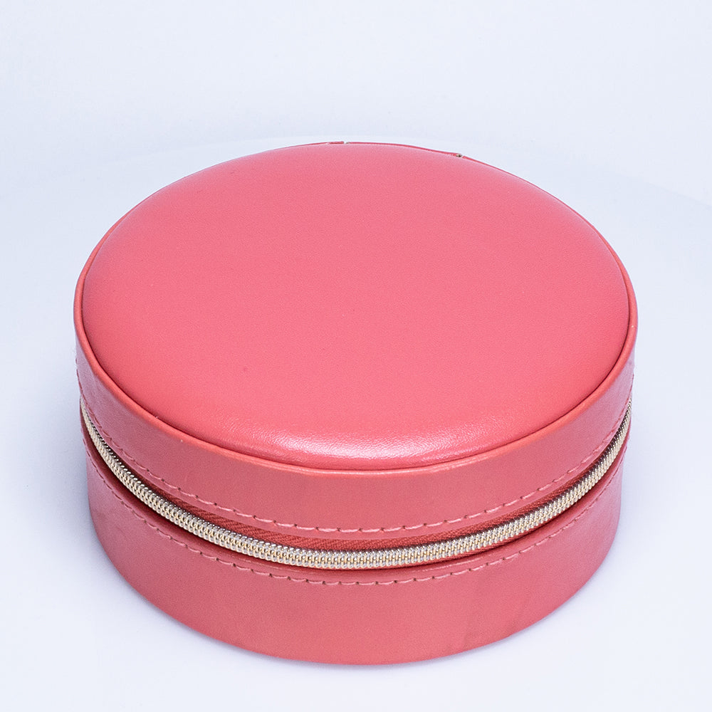 Kunstleder und Samt Schmuckkasten und Organizer, Koralle