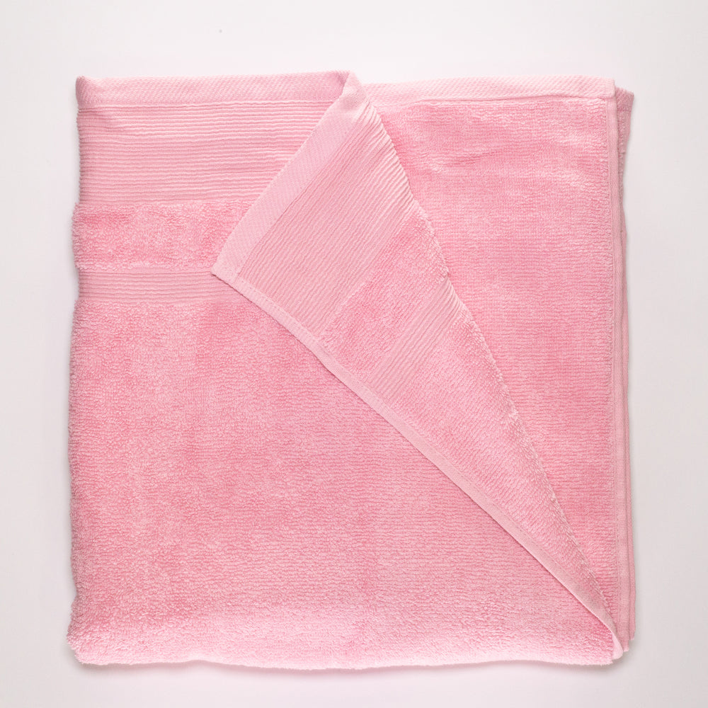 3+3+1 Übergroßes Badetuch-Geschenkset mit Handtüchern aus 100% Mikrobaumwolle, 500 GSM, pastellrosa