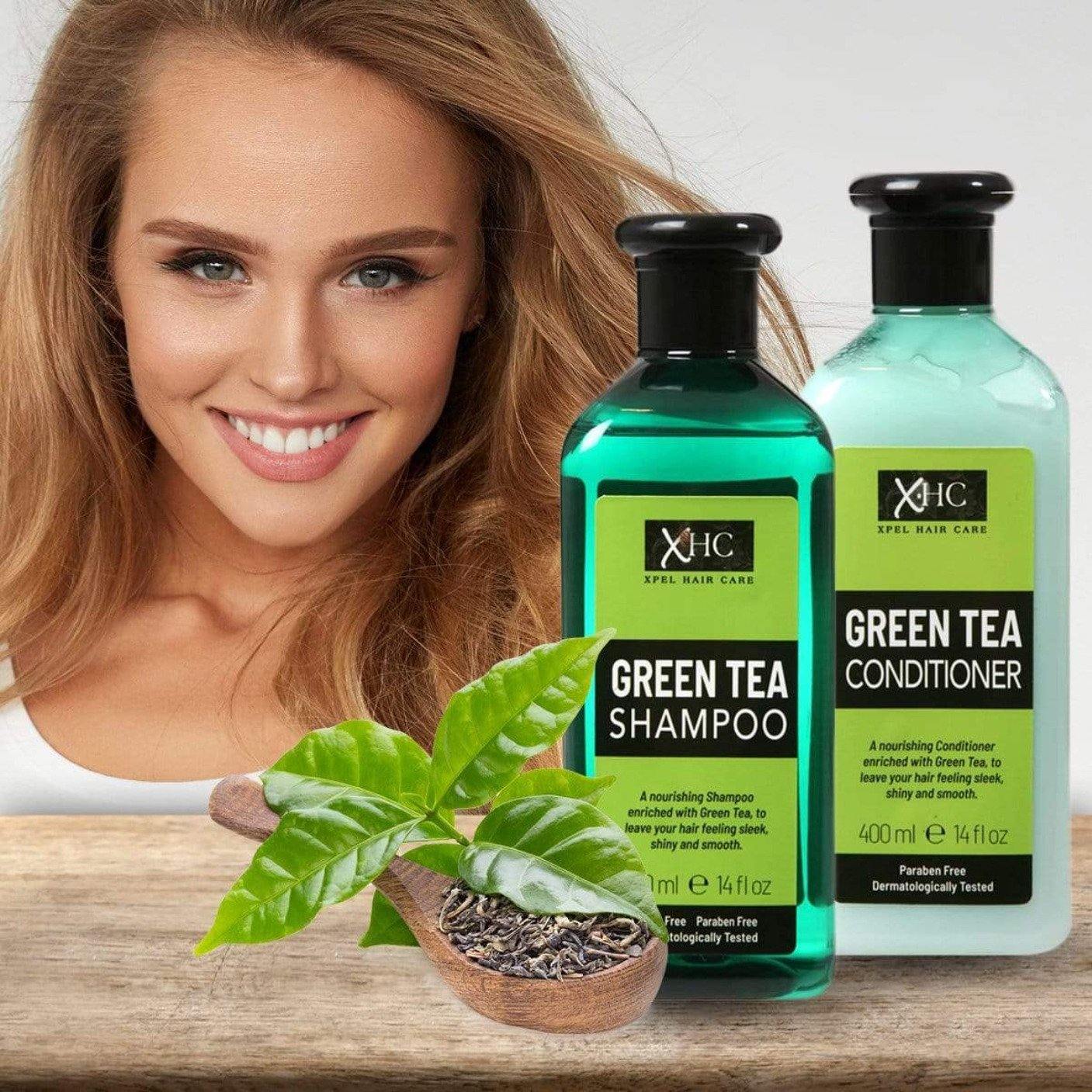 XHC Haarconditioner mit grünem Tee-Extrakt gegen Haarausfall und Schuppen 400 ml
