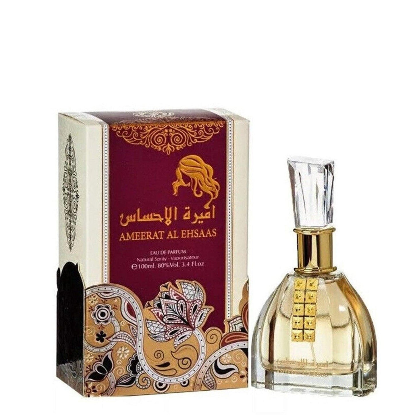 100 ml Eau de Perfume Ameerat Al Ehsaas Spicy Fruity Fragrance for Women