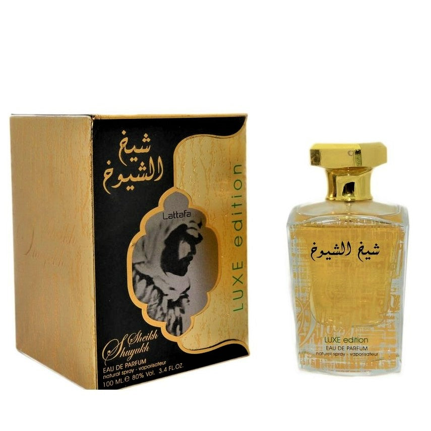 100 ml Eau de Parfum Sheikh Shuyukh Luxe würziger Karamellduft für Männer