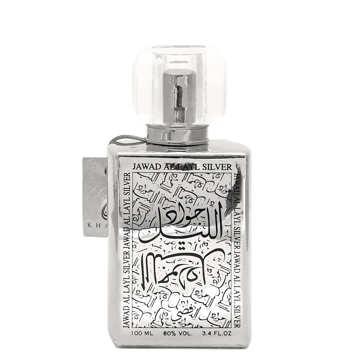 100 ml Eau de Parfum Jawad Al Layl Silver Musky Fruchtiger Duft für Frauen und Männer
