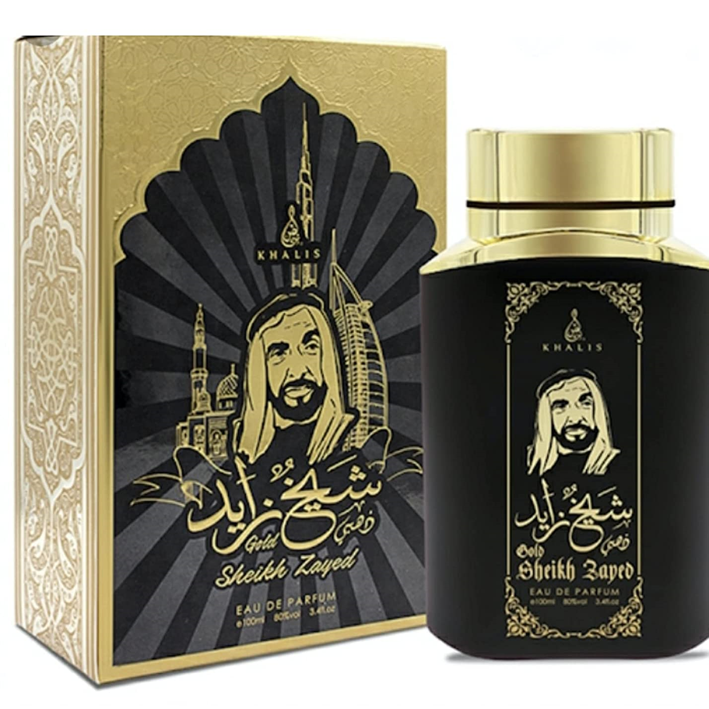 100 ml Eau de Parfum SHEIKH ZAYED GOLD Würzig-Holziger Duft für Männer