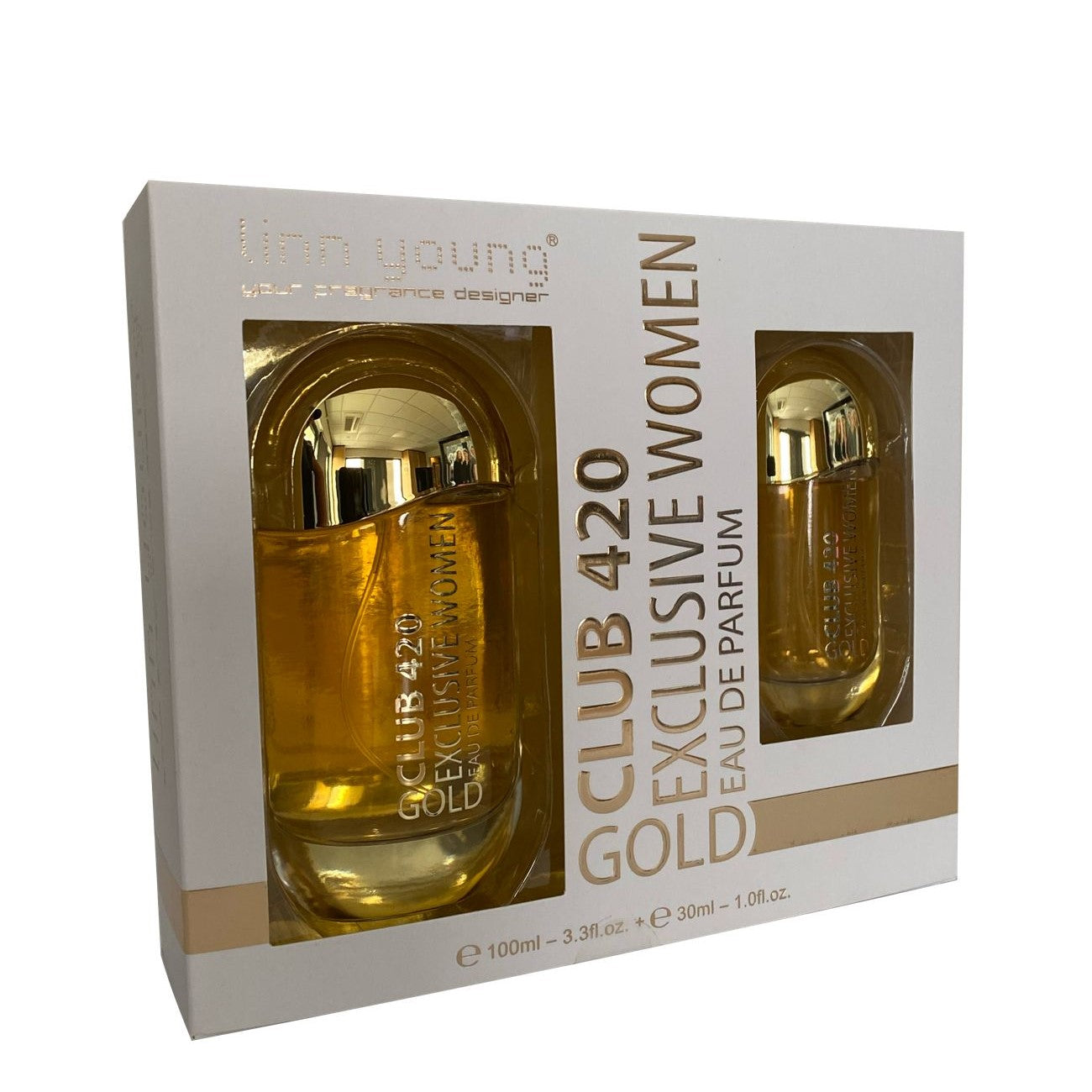 100 ml + 30 ml Eau de Parfum "CLUB 420 GOLD" Orientalischer Vanilleduft für Frauen