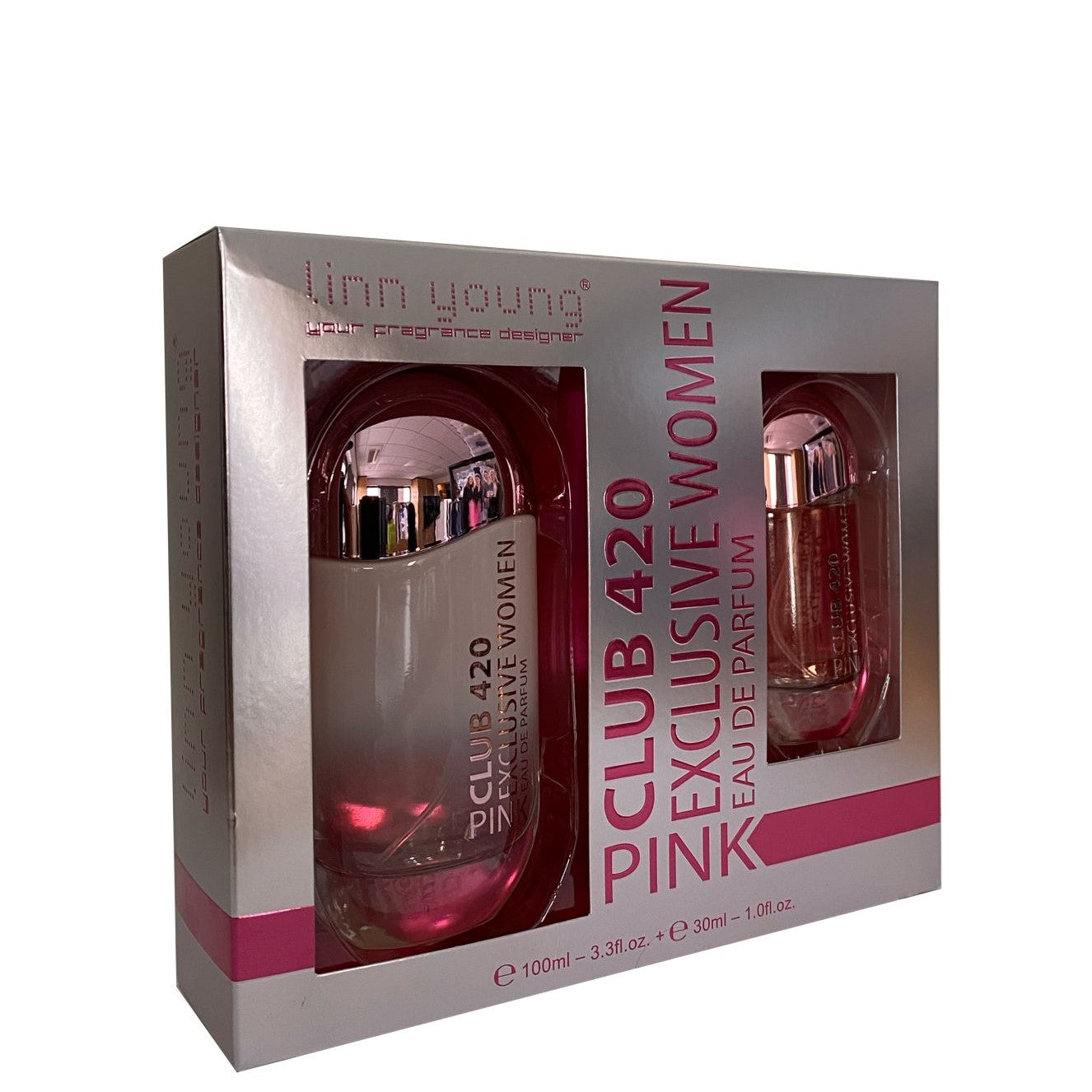 100 ml + 30 ml Eau de Parfum "CLUB 420 PINK" Floraler Duft für Frauen