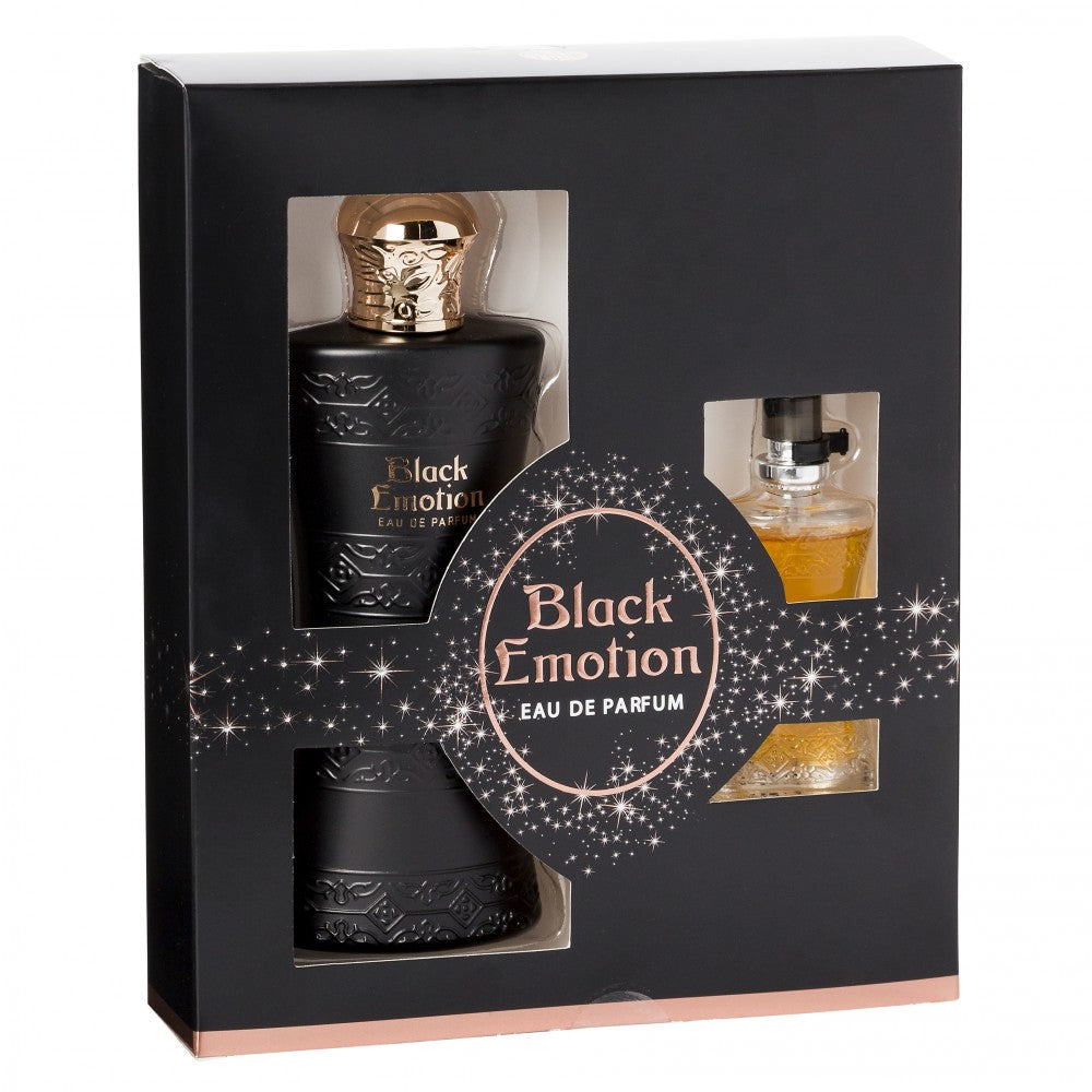 100 ml + 15 ml Eau de Parfum "BLACK EMOTION" Orientalischer Vanilleduft für Frauen