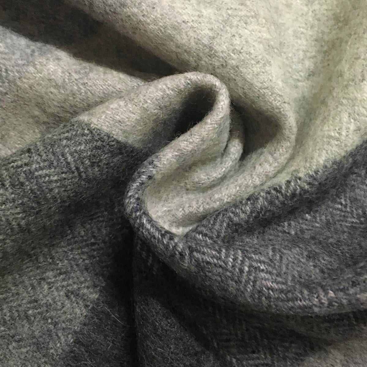 100% Wool Scarf, 30 cm x 165 cm, Charcoal, 100% Wool