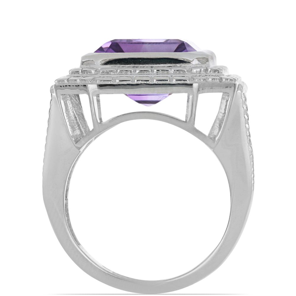 Silberring mit Amethyst aus Vera Cruz