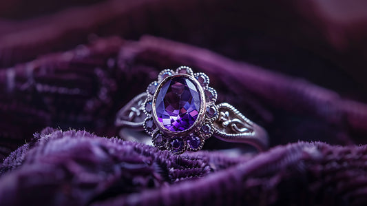 Der Zauber von Amethystschmuckstücken - Wie Silber und Gold die Schönheit des violetten Edelsteins zur Geltung bringen.