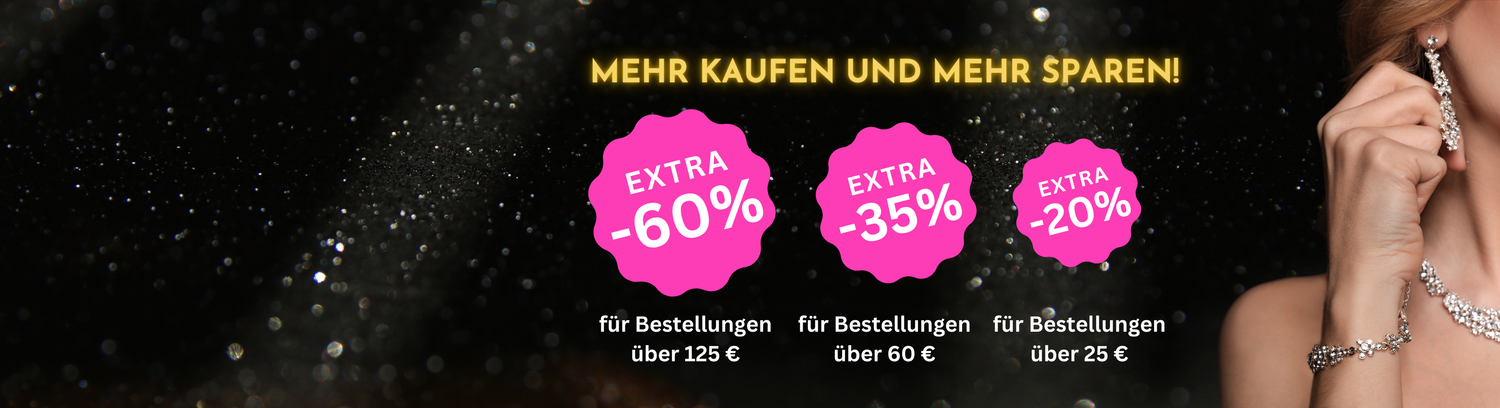 Schmuck mit 60% Rabatt