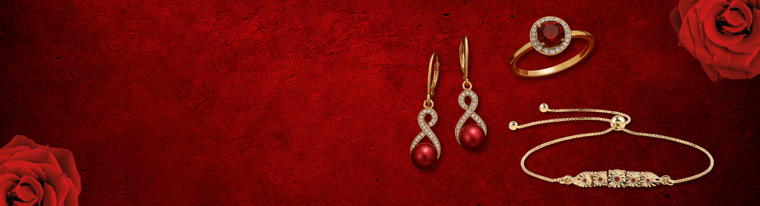 Roten Steinschmuck