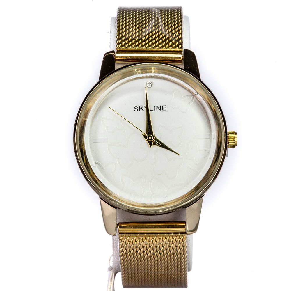 aus goldplattierter Legierung mit weißem Emporia® Kristall 1 