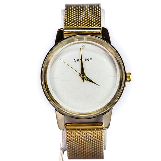 aus goldplattierter Legierung mit weißem Emporia® Kristall