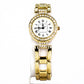 Uhr aus goldplattierter Legierung mit weißem Emporia® Kristall