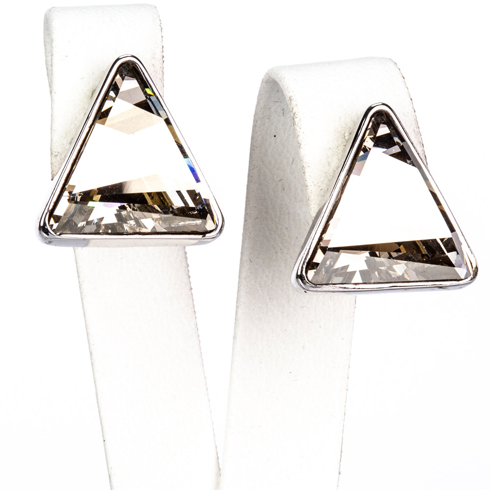 Schmuckgarnitur aus aus goldplattierter Legierung mit schwarzem Emporia®-Kristall 4 