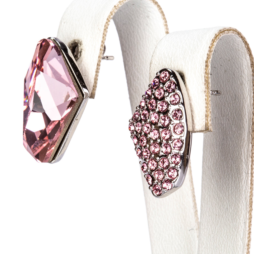 Schmuckgarnitur aus aus goldplattierter Legierung mit weißem Emporia® Kristall