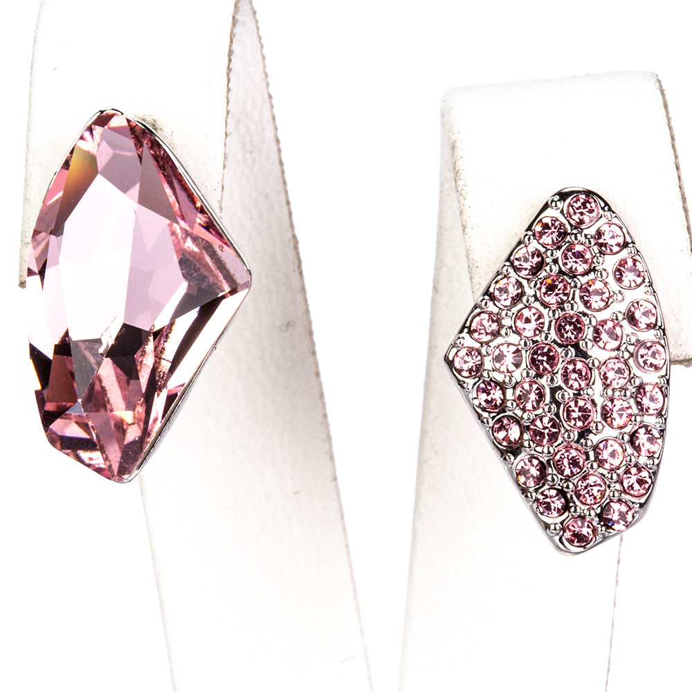 Schmuckgarnitur aus aus goldplattierter Legierung mit weißem Emporia® Kristall 4 