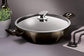 Berlinger Haus Metallic Line Shiny Black Edition Wok mit Deckel, 30 cm